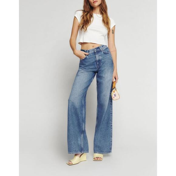 Reformation Cary Wide Leg Jeans | Colorado wash | 26 - Picture 14 of 14
